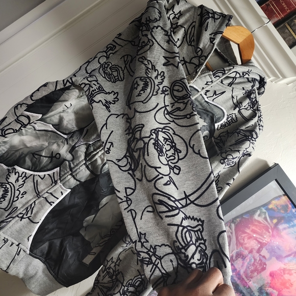 Graphic Gray Performance Jacket - Picture 4 of 5